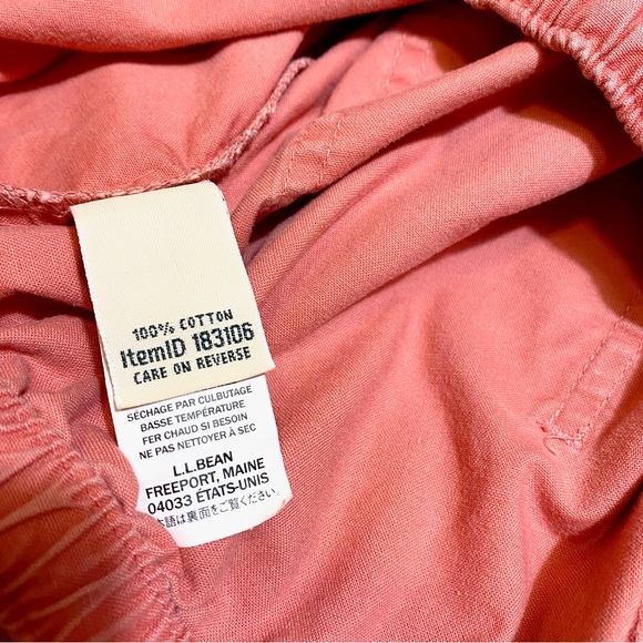 L.L. Bean Women's Original Sunwashed Shorts, Canvas in Mineral Red - Picture 5 of 8